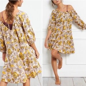 NEW Anthropologie Daily Practice Mollie Tunic Dress Size M Floral Mini Bohemian